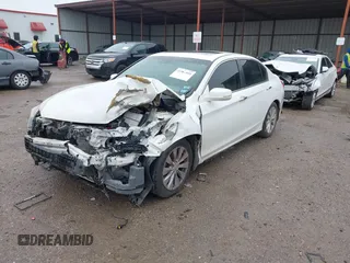 2014 Honda Accord EX-L with VIN 1HGCR2F82EA195419, listed as a IAAI auction lot 41967410 with 228,604 mi miles and . Bid and sale history available at carsss.com. Image 2.
