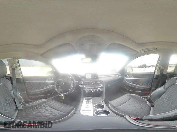 2021 Genesis G70 2.0T with VIN KMTG44LA2MU066726, listed as a Copart auction lot 50803555 with 28,618 mi miles and Salvage title. Bid and sale history available at DreamBid. Image 12.