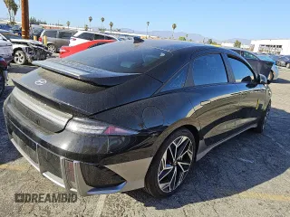 2023 Hyundai Ioniq 6 SEL z VIN KMHM34AA5PA046155, wystawiony jako Copart lot #46656865 z przebiegiem Nie podano mil oraz Czysty tytuł • Clean title. Historia ofert i sprzedaży dostępna na DreamBid. Obrazek 3.