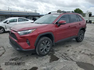 2025 Toyota RAV4 Hybrid XLE Premium with VIN 2T3B6RFV0SW084219, listed as a Copart auction lot 56178785 with 10,726 mi miles and Salvage title. Bid and sale history available at DreamBid. Image 1.