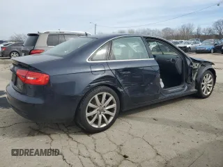 2013 Audi A4 Premium Plus with VIN WAUFFAFL8DN030627, listed as a Copart auction lot 46399905 with 89,592 mi miles and Salvage Title. Bid and sale history available at carsss.com. Image 3.