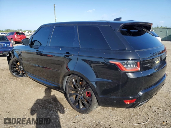 2021 Land Rover Range Rover Sport HST with VIN SALWS2RU4MA790174, listed as a Copart auction lot 78781794 with 32,692 mi miles and Salvage Title. Bid and sale history available at carsss.com. Image 2.