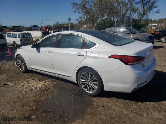 2017 Genesis G80 3.8L with VIN KMHGN4JE0HU177570, listed as a Copart auction lot 53614145 with 186,184 mi miles and Clean Title. Bid and sale history available at carsss.com. Image 2.