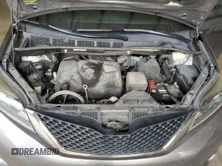 2017 Toyota Sienna SE with VIN 5TDXZ3DC4HS898217, listed as a Copart auction lot 81272463 with 143,748 mi miles and Salvage Title. Bid and sale history available at carsss.com. Image 12.