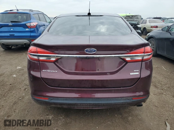 2017 Ford Fusion SE with VIN 3FA6P0HDXHR170235, listed as a Copart auction lot 49160355 with 89,096 mi miles and Salvage Title. Bid and sale history available at carsss.com. Image 6.