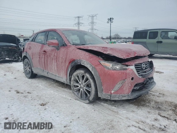 2018 Mazda CX-3 Touring with VIN JM1DKFC79J0300810, listed as a Copart auction lot 45122375 with 51,384 mi miles and Salvage Title. Bid and sale history available at carsss.com. Image 4.