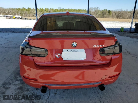 2012 BMW 3 Series 335i with VIN WBA3A9C5XCF269739, listed as a Copart auction lot 46341155 with Not provided miles and Non repairable. Bid and sale history available at DreamBid. Image 6.