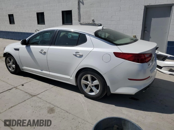 2015 Kia Optima LX with VIN KNAGM4A73F5664551, listed as a Copart auction lot 54159005 with 103,170 mi miles and Salvage Title. Bid and sale history available at carsss.com. Image 2.