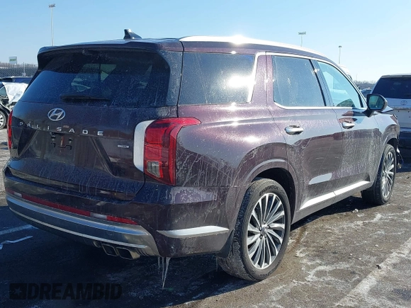2023 Hyundai Palisade Calligraphy z VIN KM8R7DGE8PU534745, wystawiony jako IAAI lot #41387513 z przebiegiem 36 036 mil mil oraz . Historia ofert i sprzedaży dostępna na DreamBid. Obrazek 4.