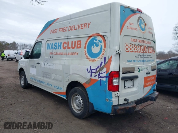 2017 Nissan NV Cargo SV z VIN 1N6BF0LY1HN803470, wystawiony jako IAAI lot #41729980 z przebiegiem 93 919 mil mil oraz . Historia ofert i sprzedaży dostępna na DreamBid. Obrazek 3.