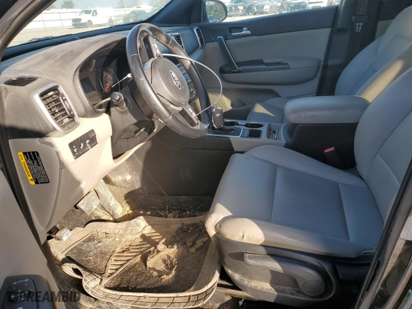 2021 Kia Sportage S with VIN KNDP6CAC9M7905437, listed as a Copart auction lot 41846685 with 94327 miles and Salvage Title. Bid and sale history available at carsss.com. Image 7.