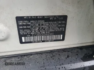 2013 Subaru Forester X Premium with VIN JF2SHADC6DH446402, listed as a Copart auction lot 57482015 with 158,292 mi miles and Salvage title. Bid and sale history available at DreamBid. Image 13.
