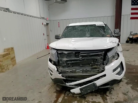 2018 Ford Police Interceptor Utility with VIN 1FM5K8AR1JGC18383, listed as a Copart auction lot 87464864 with 0 mi miles and Salvage Title. Bid and sale history available at carsss.com. Image 12.