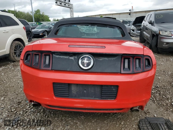 2013 Ford Mustang V6 with VIN 1ZVBP8EM8D5209863, listed as a Copart auction lot 56799405 with 120,342 mi miles and Salvage title. Bid and sale history available at DreamBid. Image 6.