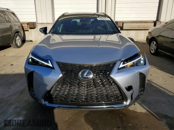 2023 Lexus UX 250h F Sport with VIN JTHB9JBHXP2067404, listed as a Copart auction lot 43605075 with 24,268 mi miles and Salvage title. Bid and sale history available at DreamBid. Image 5.