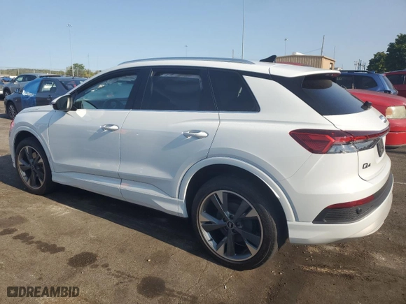 2022 Audi Q4 e-tron Premium Plus with VIN WA1H2BFZ8NP042620, listed as a Copart auction lot 70395574 with 17,705 mi miles and Salvage Title. Bid and sale history available at carsss.com. Image 2.