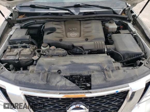 2017 Nissan Armada SV z VIN JN8AY2NC3H9504002, wystawiony jako Copart lot #54326965 z przebiegiem 86 469 mil mil oraz Szkoda całkowita • Salvage title. Historia ofert i sprzedaży dostępna na DreamBid. Obrazek 12.