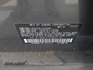 2023 Subaru WRX Premium z VIN JF1VBAF61P9802179, wystawiony jako IAAI lot #42824452 z przebiegiem 9 719 mil mil oraz . Historia ofert i sprzedaży dostępna na DreamBid. Obrazek 9.