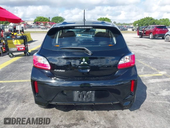 2024 Mitsubishi Mirage ES with VIN ML32AUHJ2RH019841, listed as a IAAI auction lot 41623414 with 6,629 mi miles and . Bid and sale history available at DreamBid. Image 16.