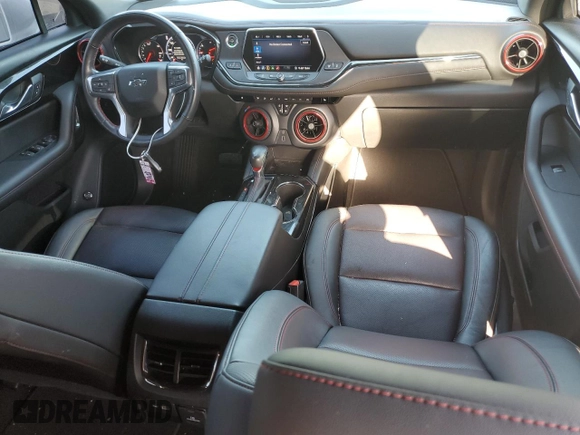 2020 Chevrolet Blazer RS with VIN 3GNKBERS6LS685887, listed as a Copart auction lot 55121675 with 47,743 mi miles and Salvage title. Bid and sale history available at DreamBid. Image 8.