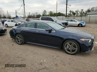 2019 Mercedes-Benz CLS with VIN WDD2J5KB9KA039254, listed as a Copart auction lot 50031255 with 76,184 mi miles and Salvage Title. Bid and sale history available at carsss.com. Image 4.