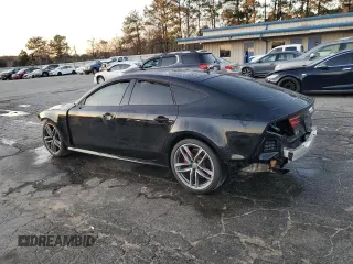 2017 Audi A7 Premium Plus with VIN WAUW3AFC4HN034186, listed as a Copart auction lot 85162674 with 57,310 mi miles and Salvage Title. Bid and sale history available at carsss.com. Image 2.