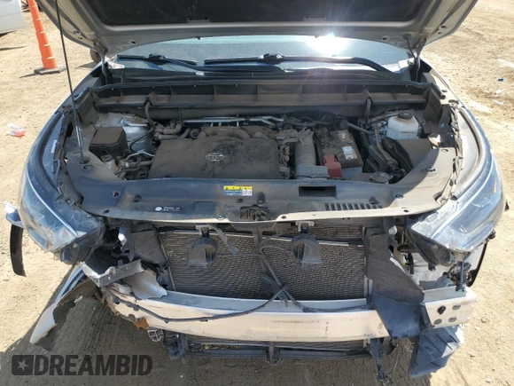 2021 Toyota Highlander L with VIN 5TDCZRAH8MS074491, listed as a Copart auction lot 60289405 with 54,589 mi miles and Salvage title. Bid and sale history available at DreamBid. Image 12.