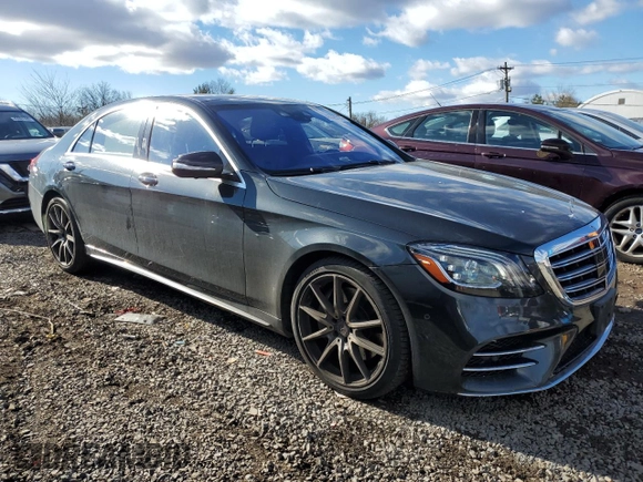 2018 Mercedes-Benz S 560 with VIN WDDUG8GB6JA398769, listed as a Copart auction lot 43329725 with 76,735 mi miles and Salvage Title. Bid and sale history available at carsss.com. Image 4.