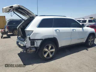 2014 Jeep Grand Cherokee Limited with VIN 1C4RJFBT2EC471846, listed as a Copart auction lot 63637415 with 130,262 mi miles and Salvage title. Bid and sale history available at DreamBid. Image 3.