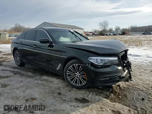 2017 BMW 5 Series 530i xDrive with VIN WBAJA7C39HG905000, listed as a Copart auction lot 45930815 with 66,204 mi miles and Salvage Title. Bid and sale history available at carsss.com. Image 11.