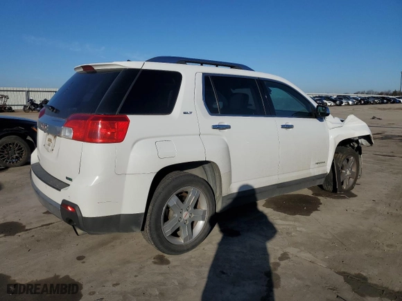 2012 GMC Terrain SLT-2 with VIN 2GKFLWE58C6268240, listed as a Copart auction lot 46780155 with 155,605 mi miles and Salvage Title. Bid and sale history available at carsss.com. Image 3.