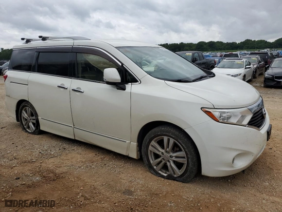 2015 Nissan Quest S with VIN JN8AE2KP8F9121606, listed as a Copart auction lot 54638664 with 104,186 mi miles. Bid and sale history available at carsss.com. Image 4.