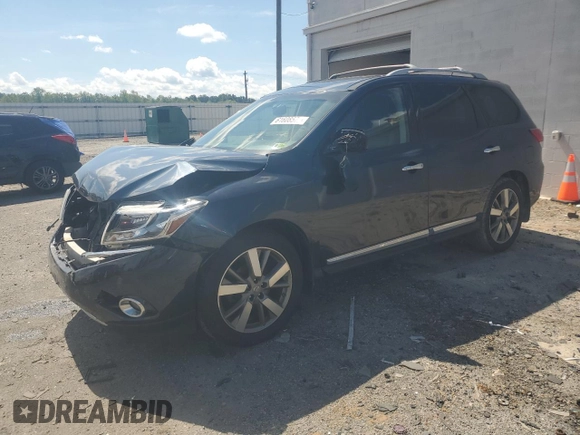 2015 Nissan Pathfinder SL with VIN 5N1AR2MM1FC705282, listed as a Copart auction lot 61608575 with 140,407 mi miles and Clean title. Bid and sale history available at DreamBid. Image 1.
