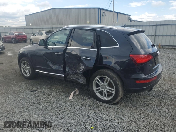2017 Audi Q5 Premium with VIN WA1C2AFPXHA072423, listed as a Copart auction lot 52877245 with Not provided miles and Salvage title. Bid and sale history available at DreamBid. Image 2.
