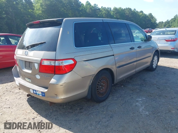 2005 Honda Odyssey LX z VIN 5FNRL38255B127485, wystawiony jako IAAI lot #42474675 z przebiegiem 243 904 mil mil oraz . Historia ofert i sprzedaży dostępna na DreamBid. Obrazek 4.