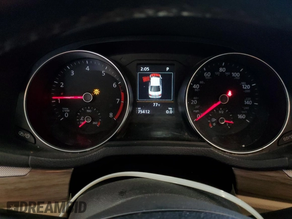 2018 Volkswagen Passat SE with VIN 1VWBA7A39JC000941, listed as a Copart auction lot 64426915 with 75,412 mi miles and Salvage title. Bid and sale history available at DreamBid. Image 9.