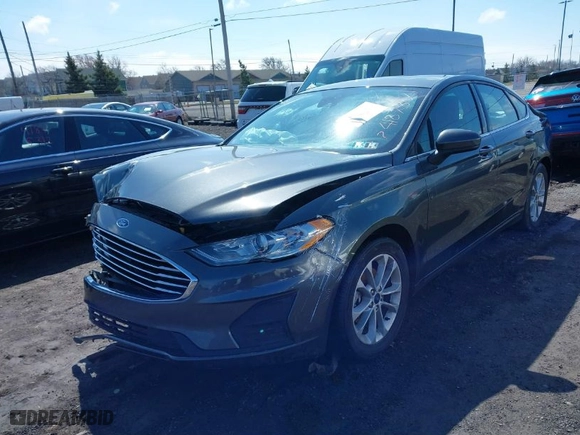 2019 Ford Fusion SE with VIN 3FA6P0HD0KR245435, listed as a IAAI auction lot 41878521 with 62,221 mi miles. Bid and sale history available at carsss.com. Image 2.