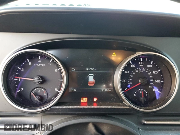 2023 Kia Carnival LX with VIN KNDNB4H32P6256041, listed as a Copart auction lot 82295804 with 30,316 mi miles and Salvage Title. Bid and sale history available at carsss.com. Image 9.