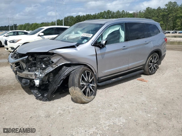 2020 Honda Pilot Touring 8-Passenger with VIN 5FNYF5H92LB024081, listed as a Copart auction lot 51578355 with 38,310 mi miles and Salvage Title. Bid and sale history available at carsss.com. Image 1.