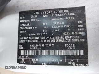 2013 Ford Transit Connect XL with VIN NM0LS6AN9DT128775, listed as a IAAI auction lot 42106555 with 174,168 mi miles and . Bid and sale history available at DreamBid. Image 9.