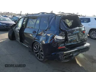 2022 BMW X7 M50i with VIN 5UXCX6C08N9M65716, listed as a IAAI auction lot 40795908 with 1 mi miles. Bid and sale history available at carsss.com. Image 3.