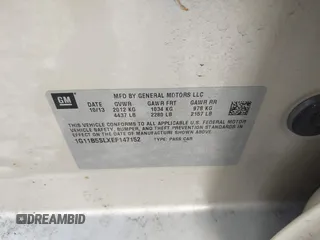 2014 Chevrolet Malibu LS with VIN 1G11B5SLXEF147152, listed as a IAAI auction lot 42217232 with 121,880 mi miles and . Bid and sale history available at DreamBid. Image 9.