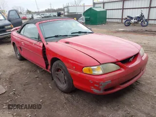 1998 Ford Mustang with VIN 1FAFP4443WF256137, listed as a IAAI auction lot 41542677 with 175,919 mi miles. Bid and sale history available at carsss.com. Image 1.