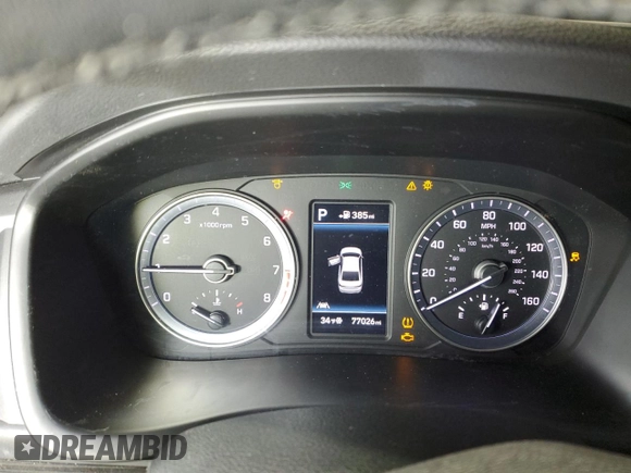 2018 Hyundai Sonata Sport Plus with VIN 5NPE34AF8JH674974, listed as a Copart auction lot 83859474 with 77,026 mi miles and Salvage Title. Bid and sale history available at DreamBid. Image 9.