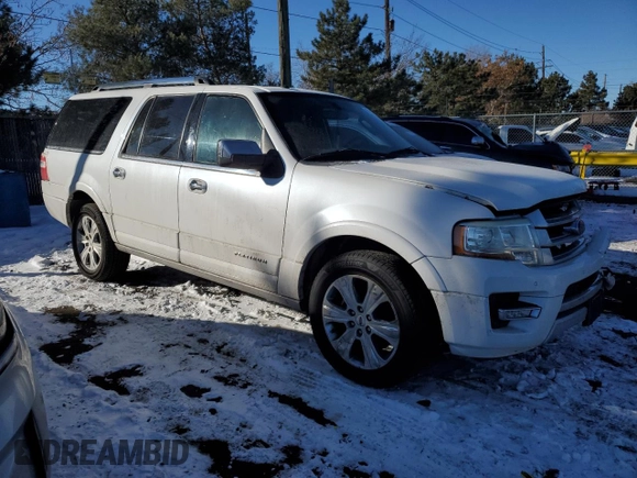 2016 Ford Expedition EL Platinum with VIN 1FMJK1MT9GEF08260, listed as a Copart auction lot 42326005 with 142,491 mi miles and Salvage Title. Bid and sale history available at carsss.com. Image 4.