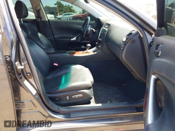 2007 Lexus IS 350 with VIN JTHBE262575015278, listed as a IAAI auction lot 42572142 with 159,701 mi miles and . Bid and sale history available at DreamBid. Image 5.