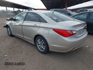 2011 Hyundai Sonata GLS with VIN 5NPEB4ACXBH219893, listed as a IAAI auction lot 41542687 with 153,625 mi miles. Bid and sale history available at carsss.com. Image 3.