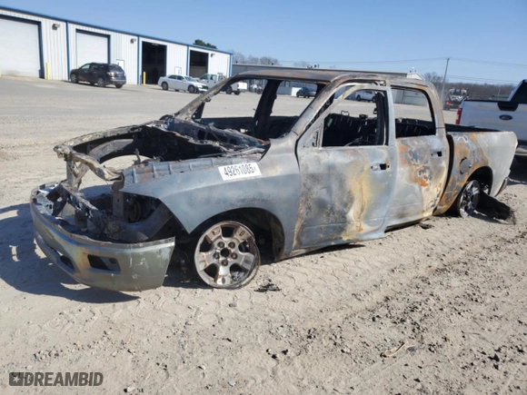 2010 Dodge Ram 1500 SLT with VIN 1D7RB1CT8AS138300, listed as a Copart auction lot 49261085 with 0 mi miles and Salvage Title. Bid and sale history available at carsss.com. Image 1.