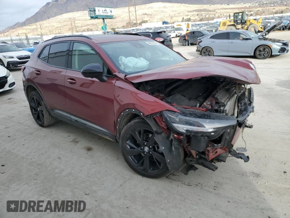 2022 Buick Envision Essence with VIN LRBFZPR41ND049298, listed as a Copart auction lot 84273634 with 76,252 mi miles and Salvage Title. Bid and sale history available at carsss.com. Image 4.