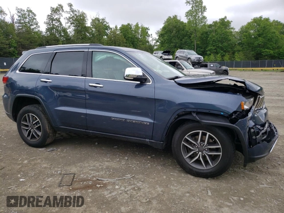2020 Jeep Grand Cherokee Limited with VIN 1C4RJFBG1LC385427, listed as a Copart auction lot 56102715 with 123,392 mi miles and Salvage title. Bid and sale history available at DreamBid. Image 4.